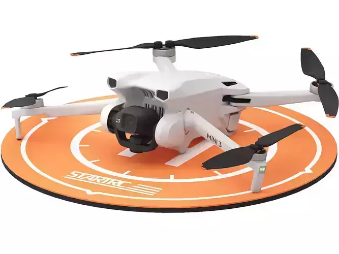 drone dji mini with landing pad