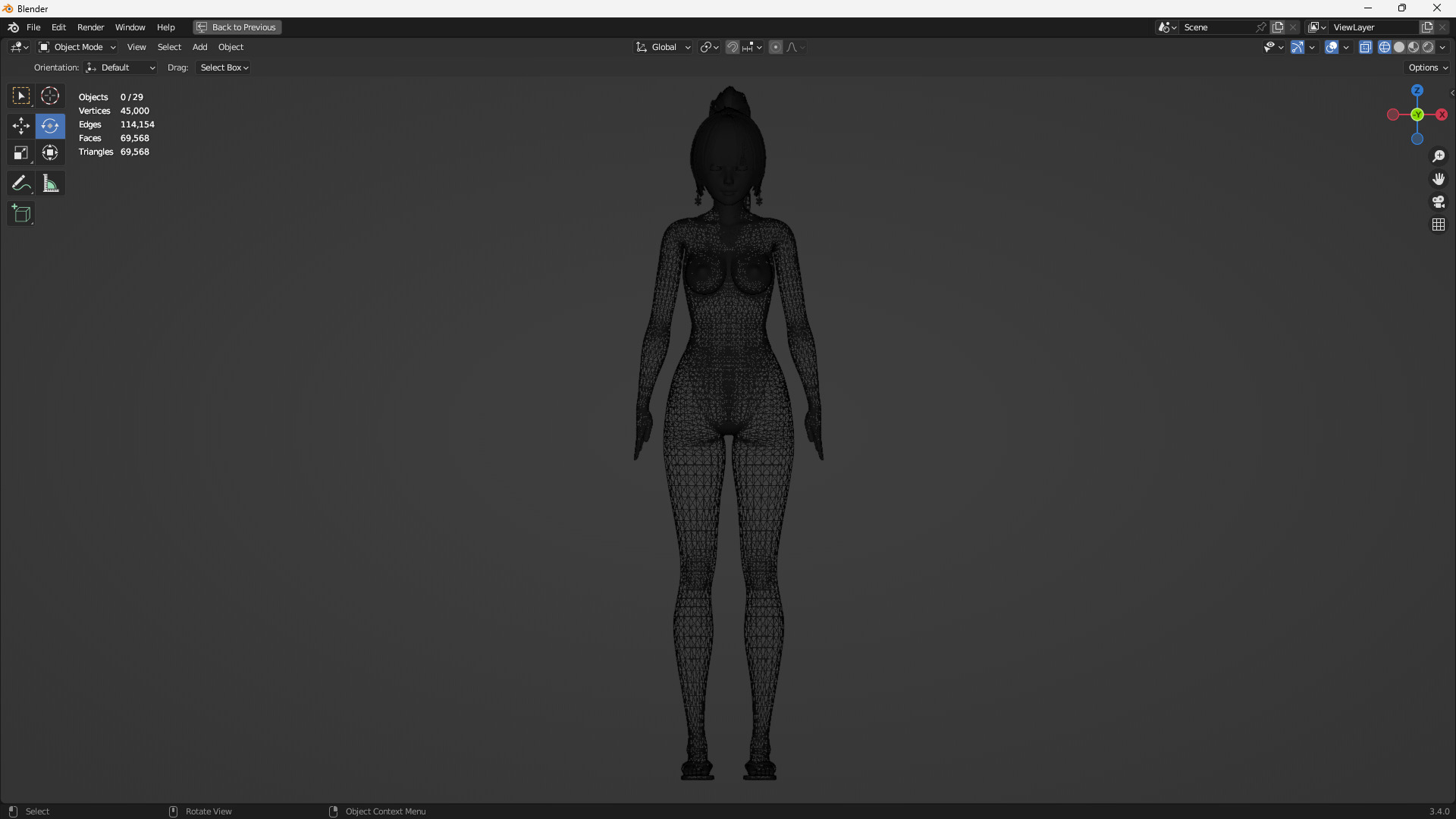 Bikini 0017 - UE5 - Unity - Blender - Animated Low-poly 3D model_11