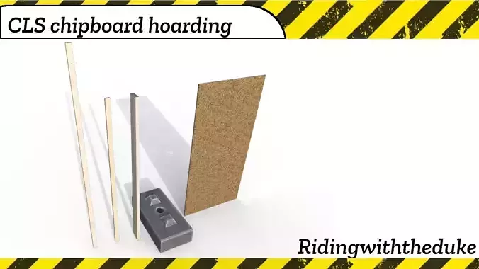 CLS chipboard hoarding building site fencing