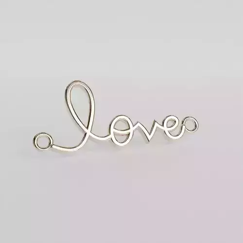 love pendant 3D print model