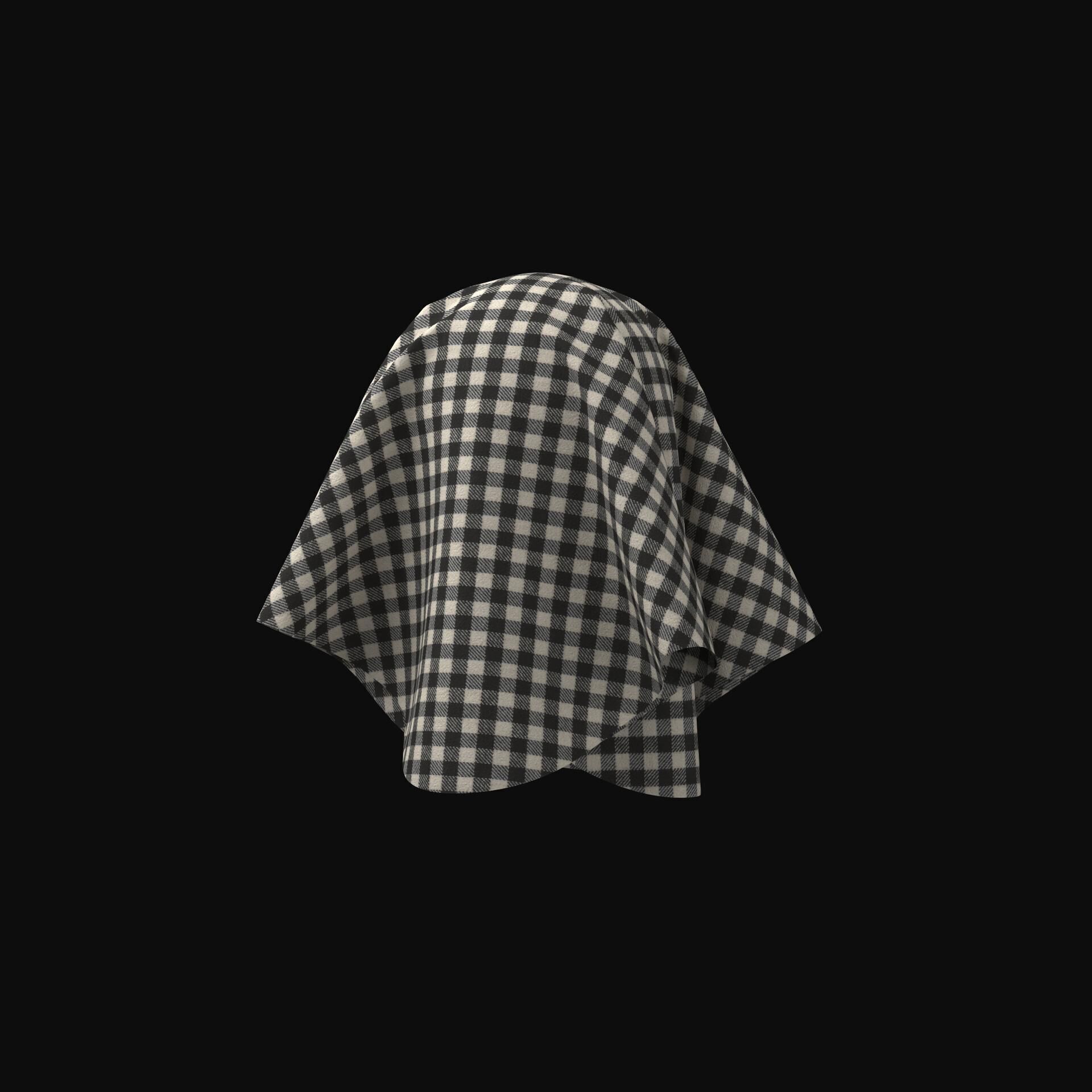 Flannel Check Shirt 3D model_14