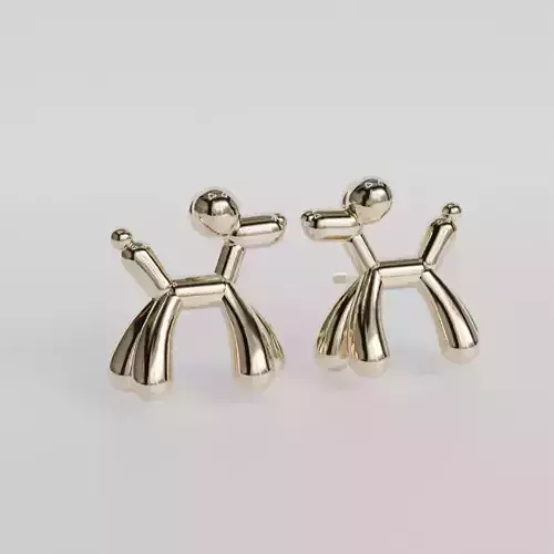 balloon dog earrings