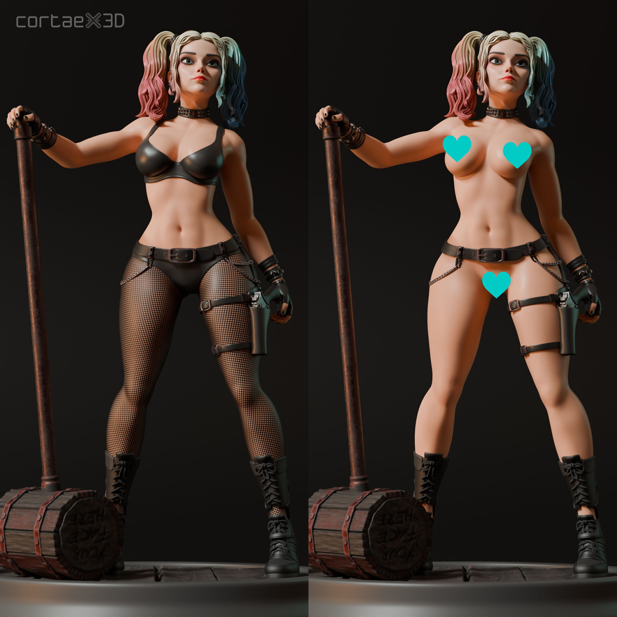 Harley Quinn 3D print model_6