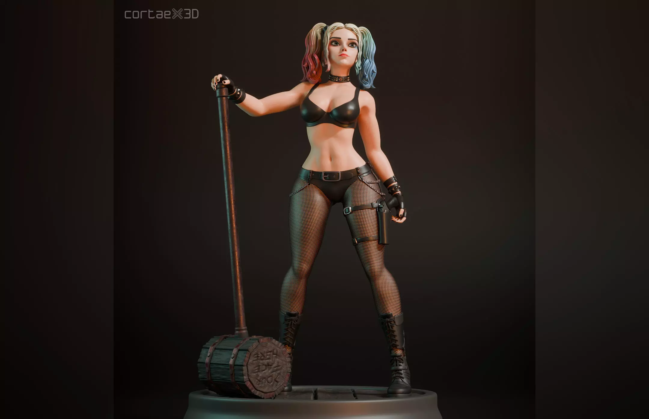 Harley Quinn 3D print model_0