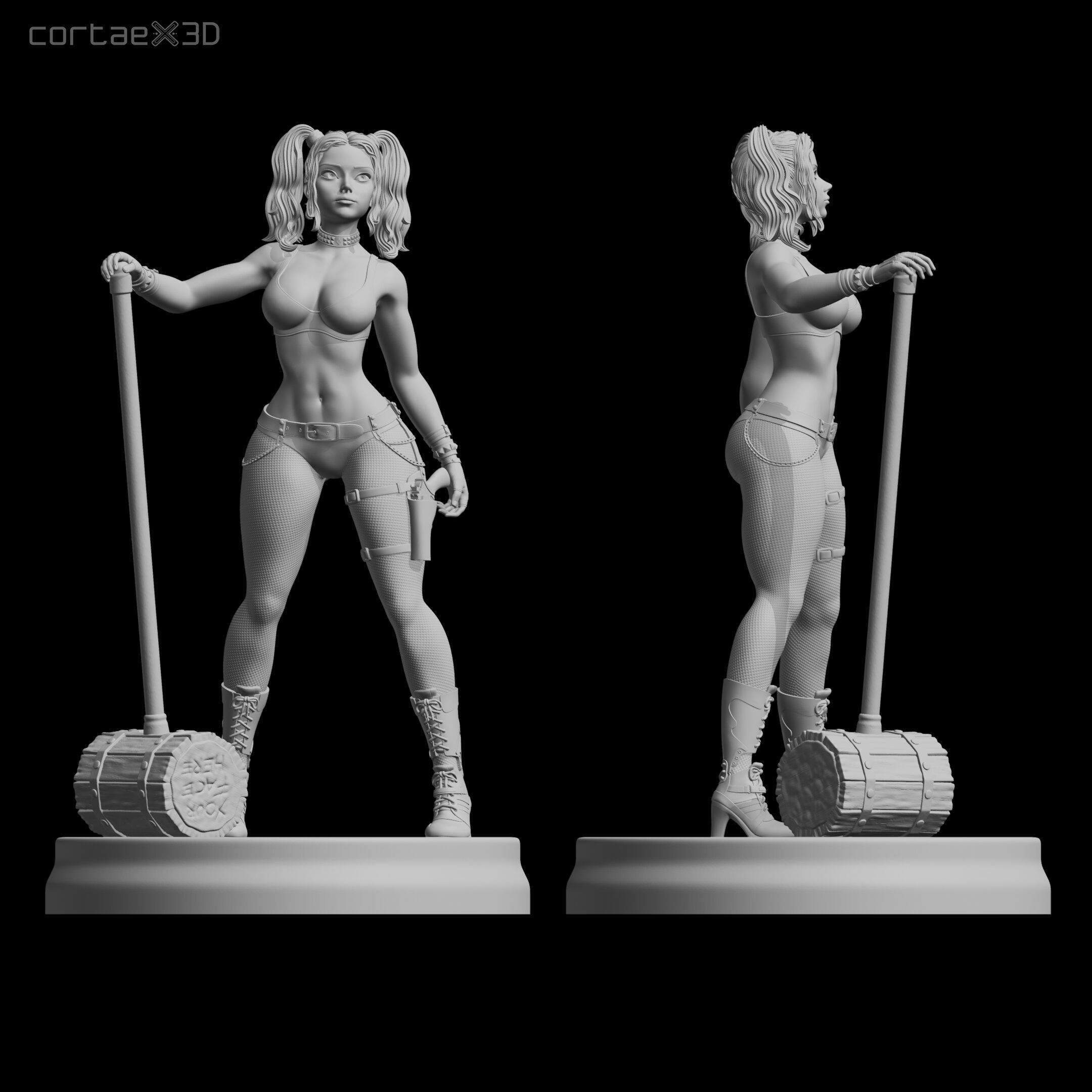 Harley Quinn 3D print model_2