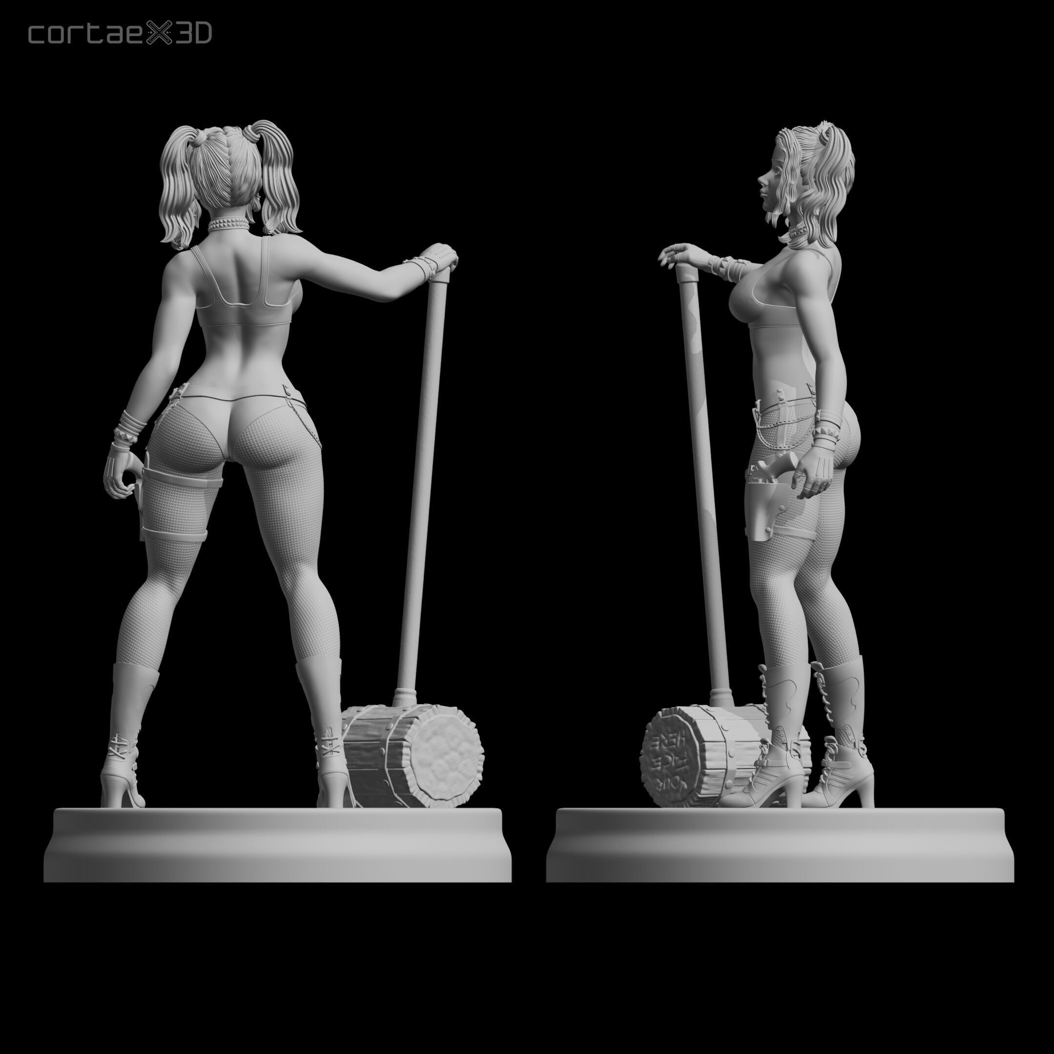 Harley Quinn 3D print model_3