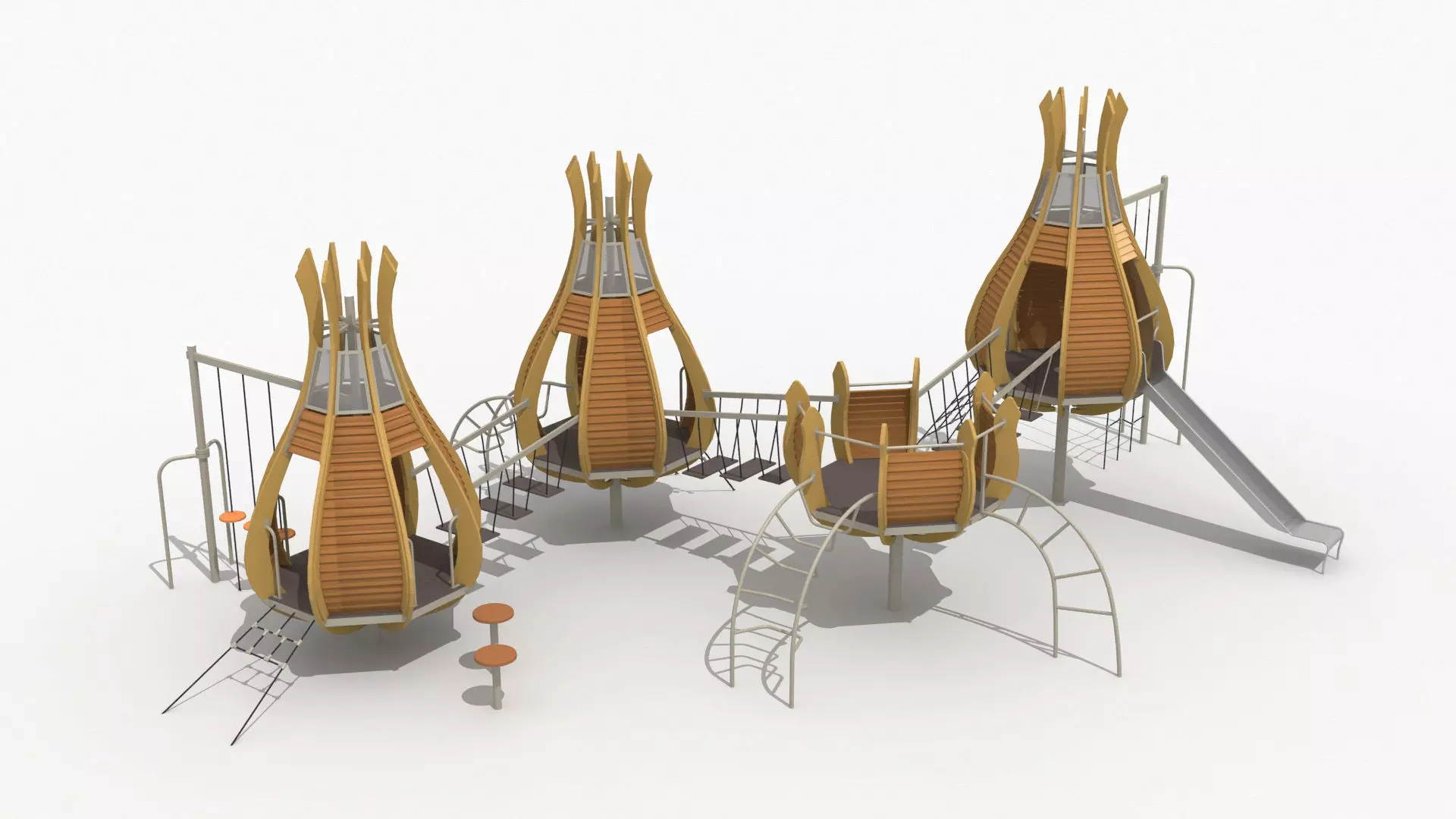 paddy themed amusement park 3D model