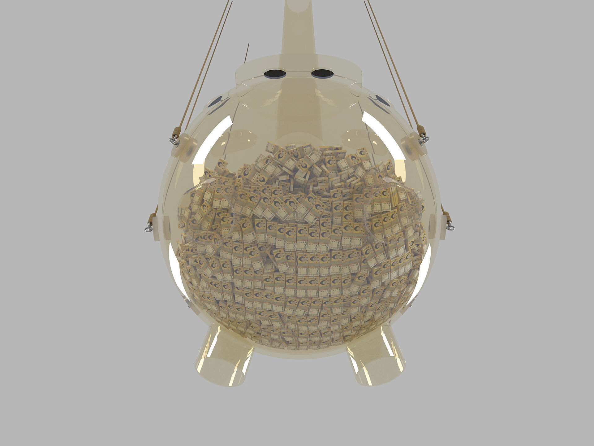 Squid Game season 2 piggy bank Saving pot 3D model_5