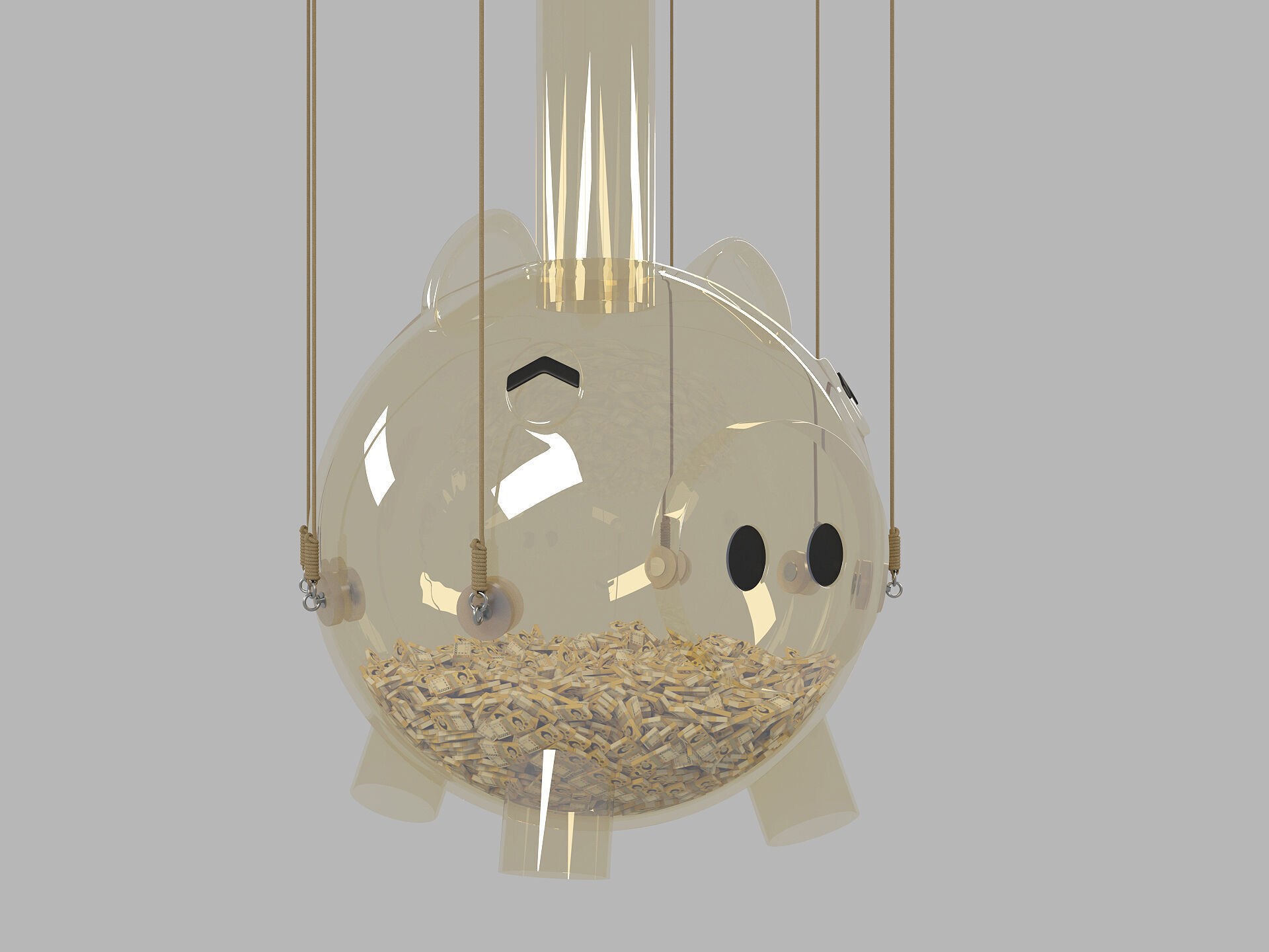 Squid Game season 2 piggy bank Saving pot 3D model_1