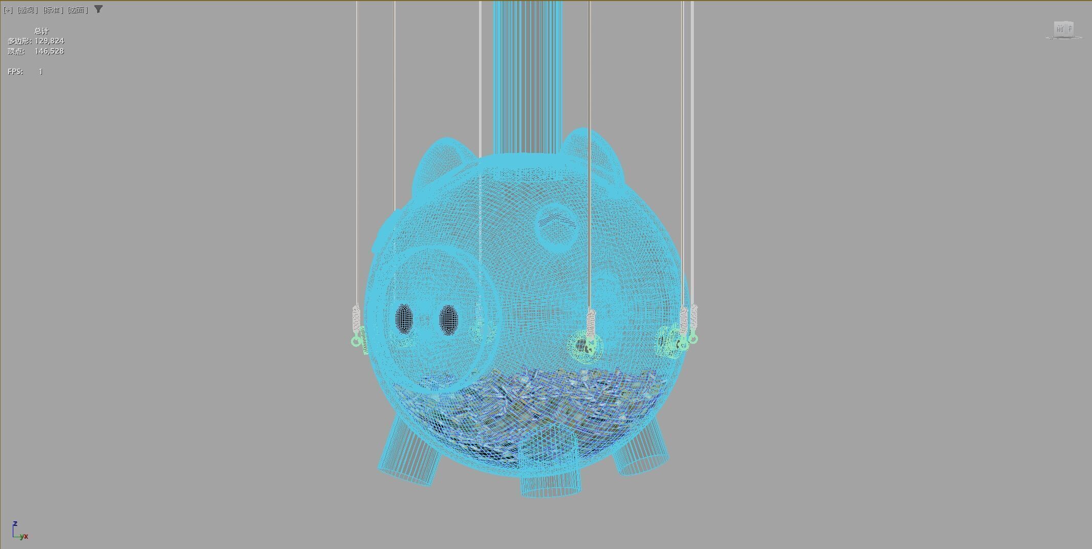 Squid Game season 2 piggy bank Saving pot 3D model_16