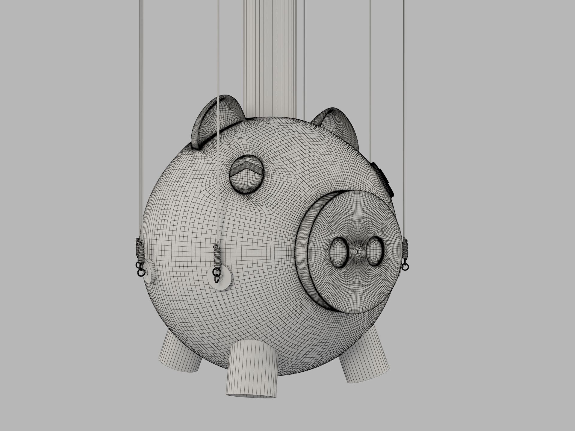 Squid Game season 2 piggy bank Saving pot 3D model_9