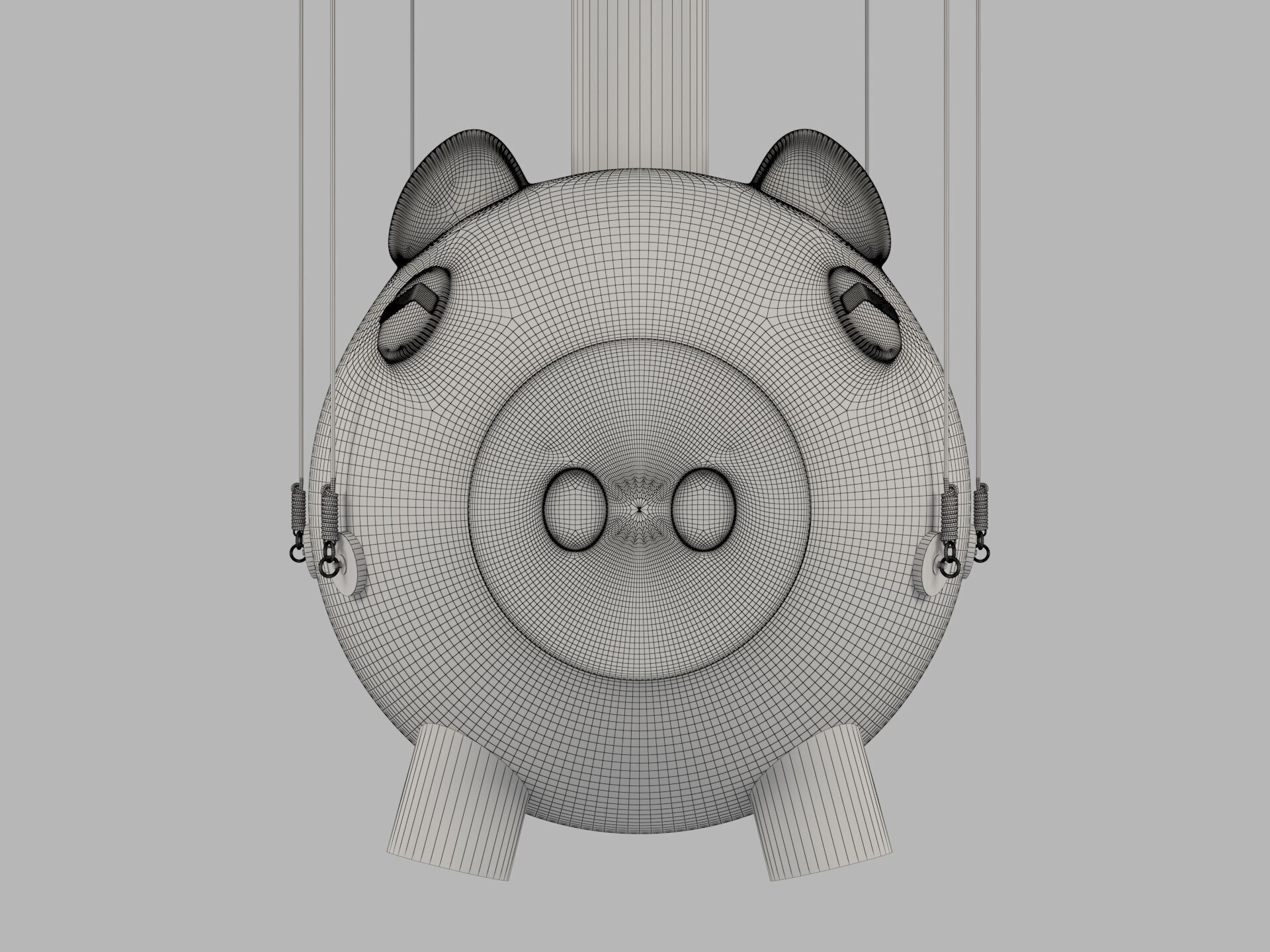 Squid Game season 2 piggy bank Saving pot 3D model_12