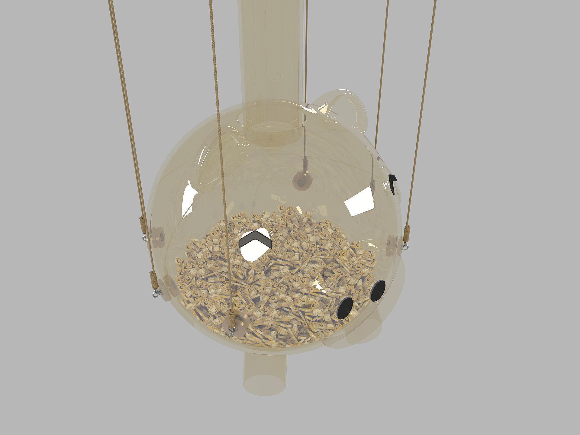 Squid Game season 2 piggy bank Saving pot 3D model_2