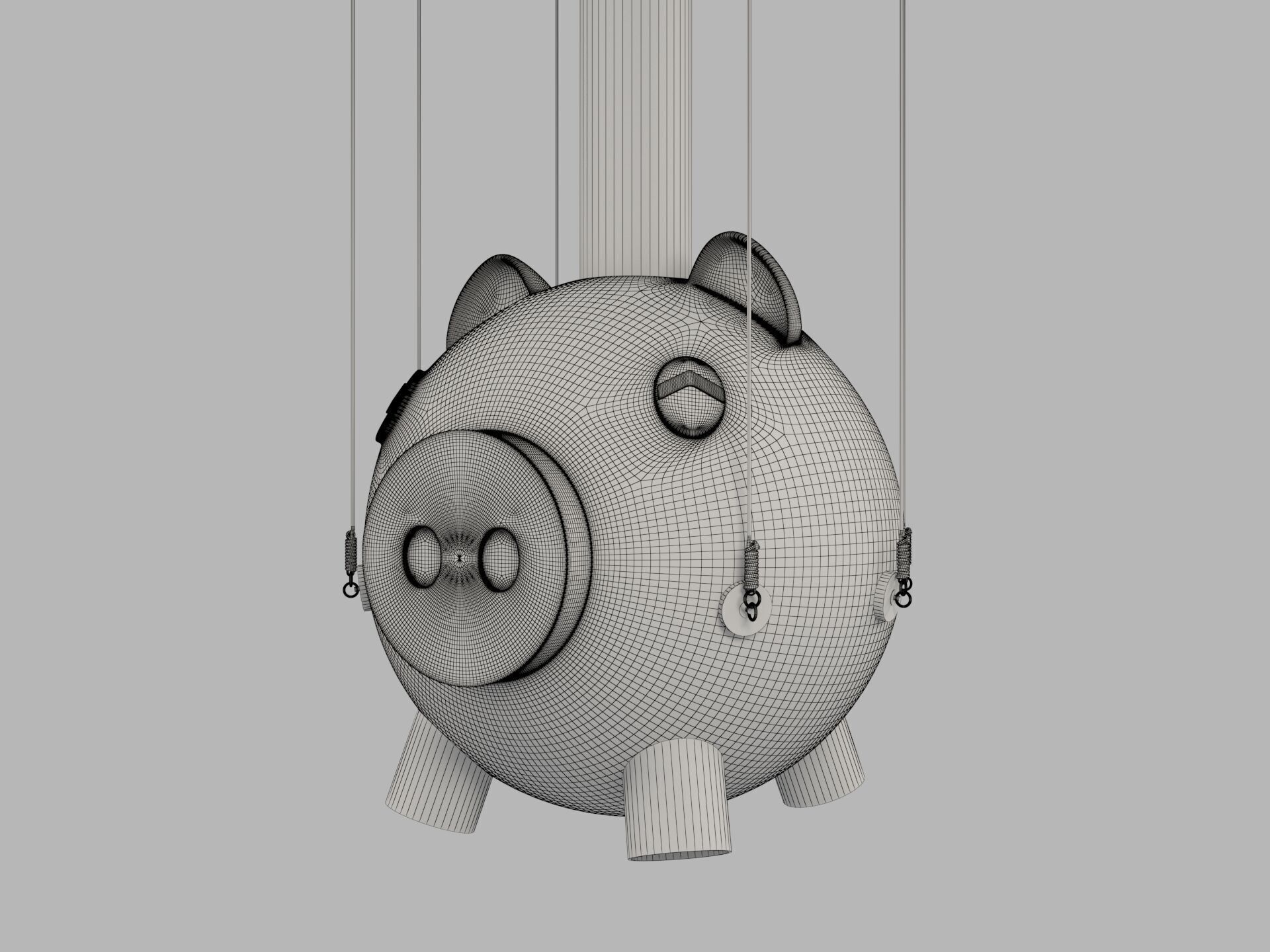 Squid Game season 2 piggy bank Saving pot 3D model_8
