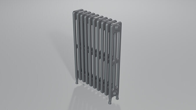 Classic Cast Iron Radiator 3C10 3D model