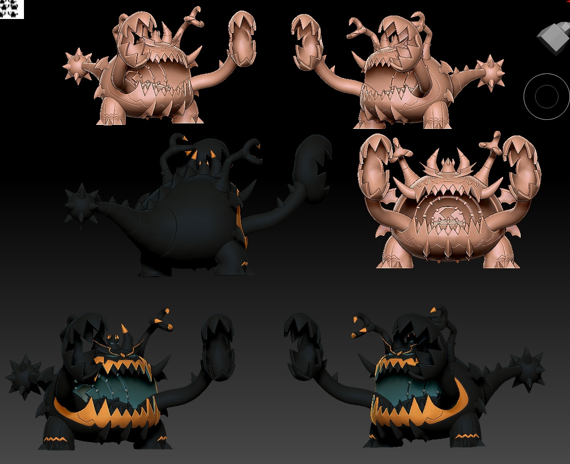 0799 Guzzlord Pokemon 3d print model 3D print model_2