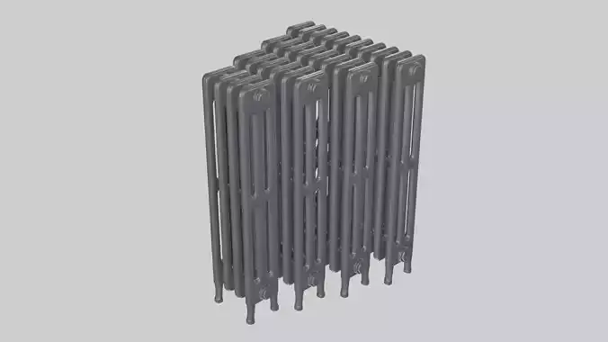 Classic Cast Iron Radiator 3C Collection 3D model