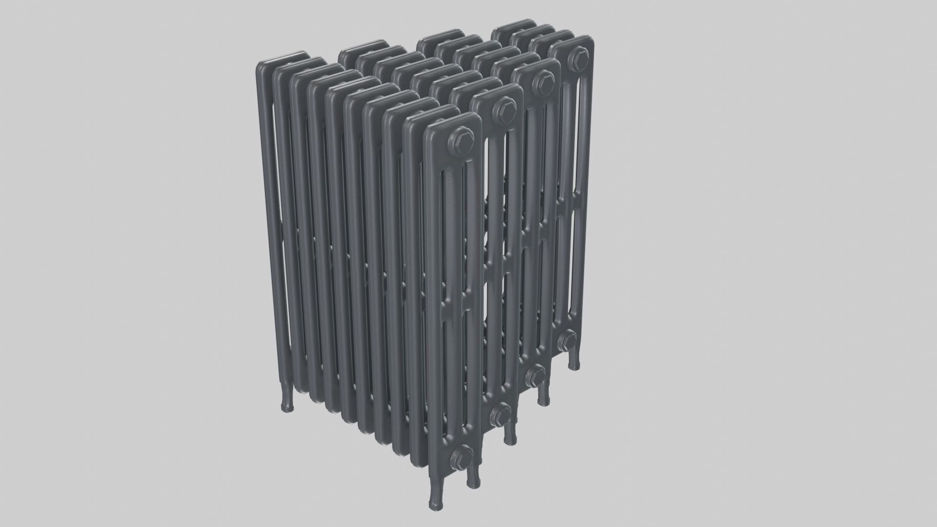 Classic Cast Iron Radiator 3C Collection 3D model_1