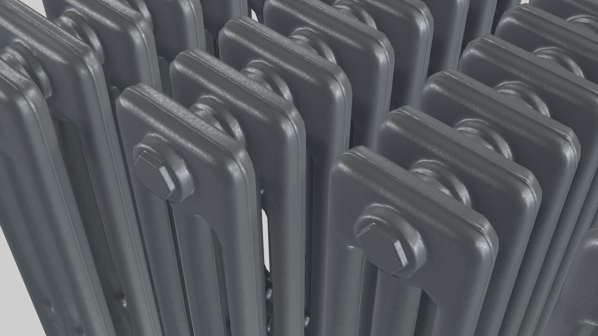 Classic Cast Iron Radiator 3C Collection 3D model_3