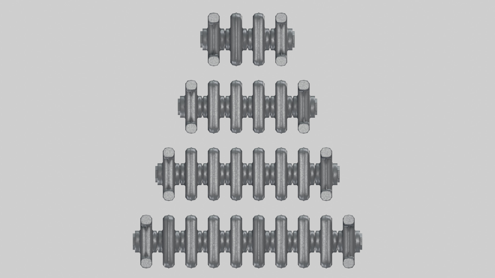 Classic Cast Iron Radiator 3C Collection 3D model_5