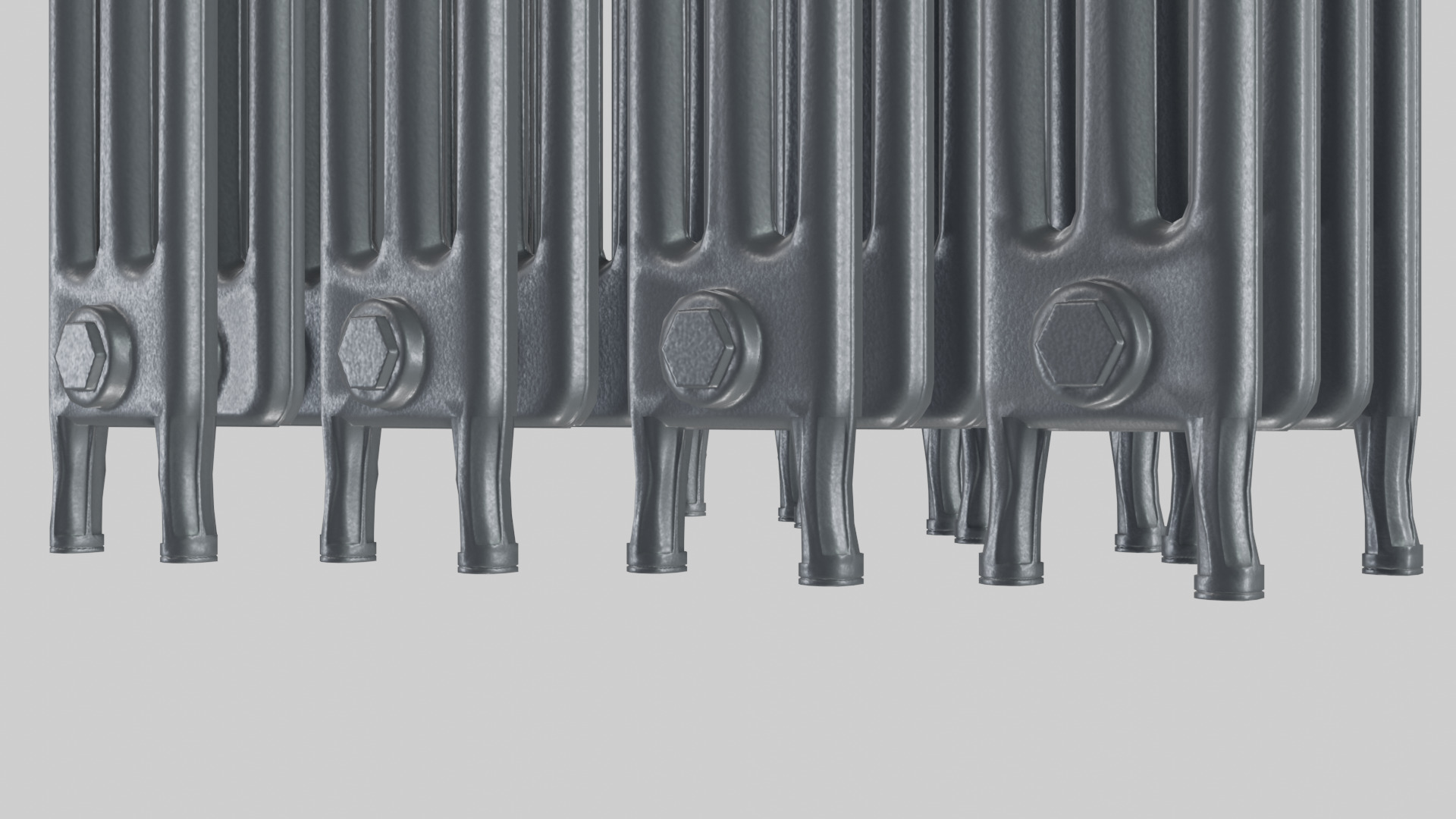 Classic Cast Iron Radiator 3C Collection 3D model_4