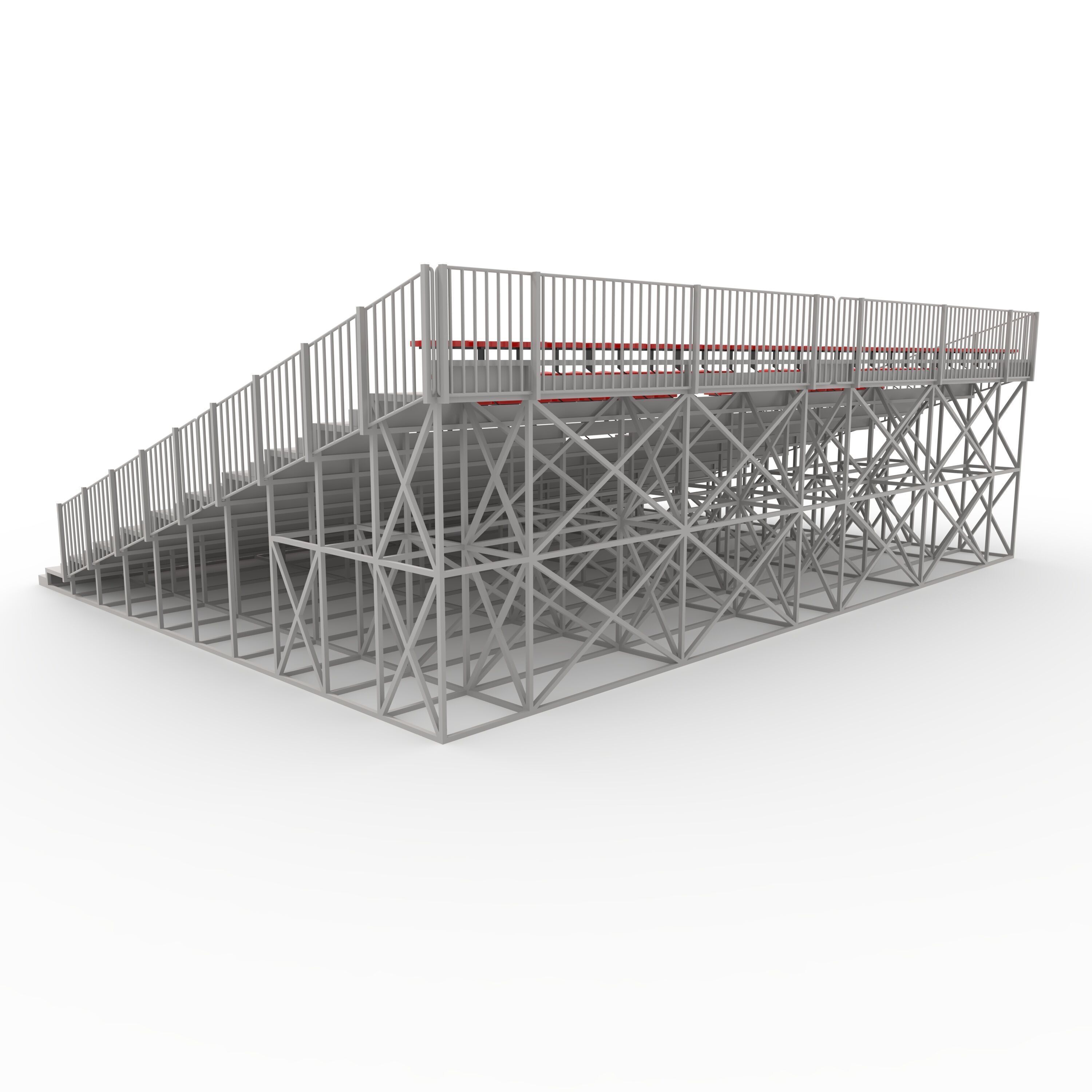 Bleachers 23 3D model_14