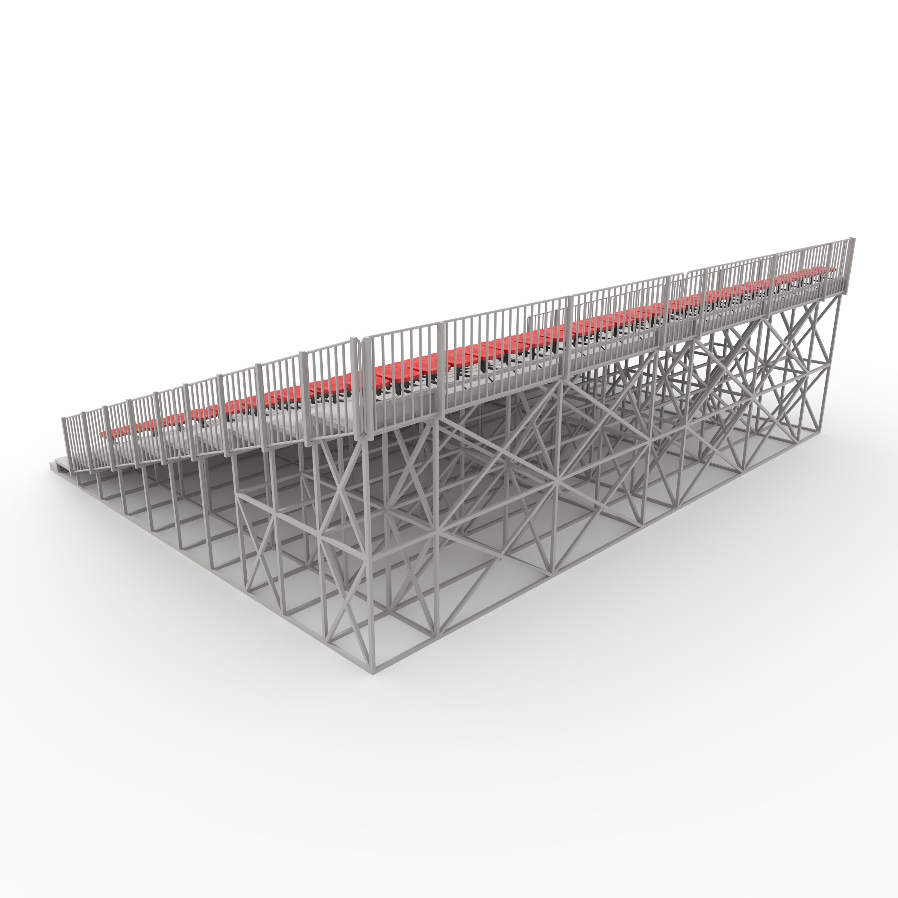 Bleachers 23 3D model_6