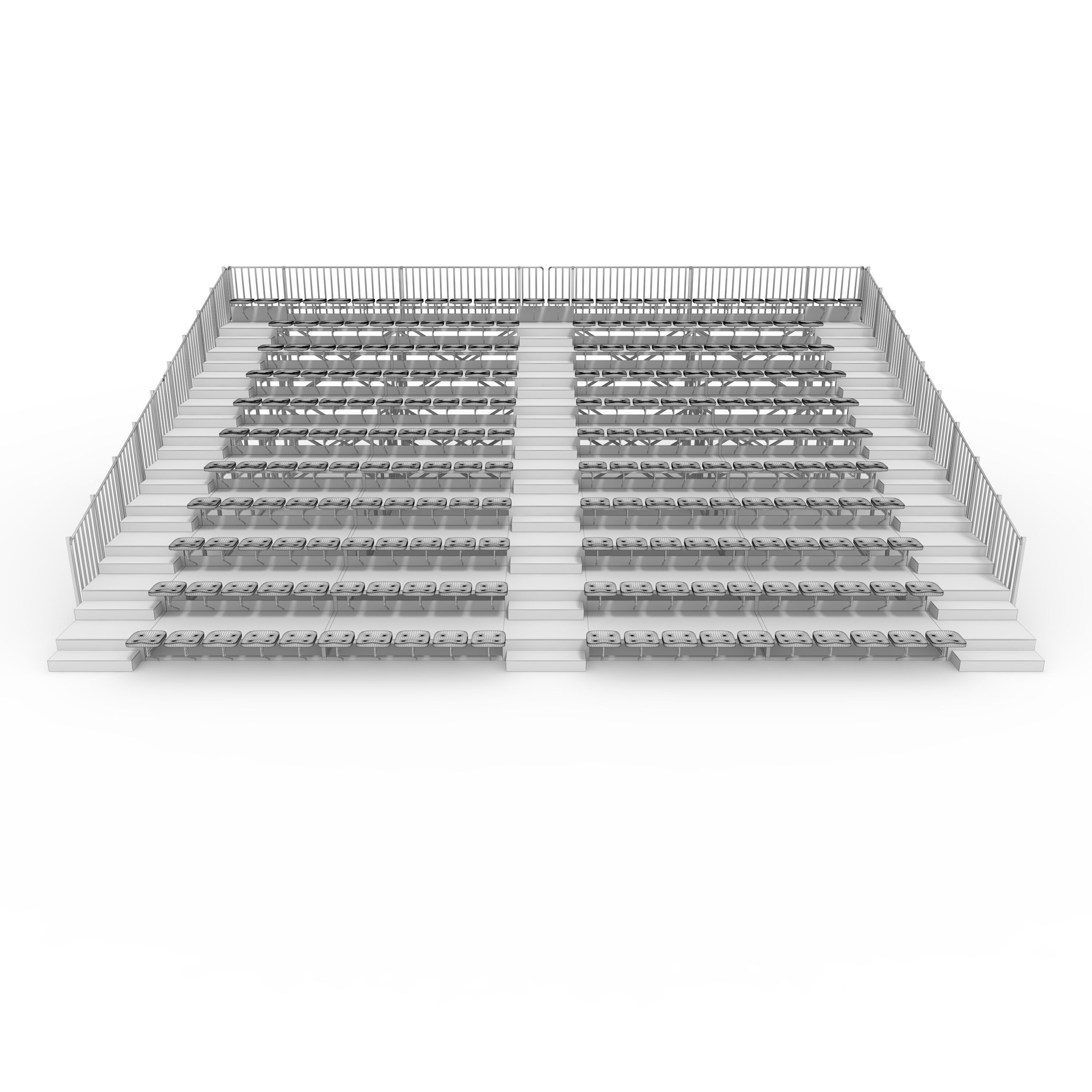 Bleachers 23 3D model_3