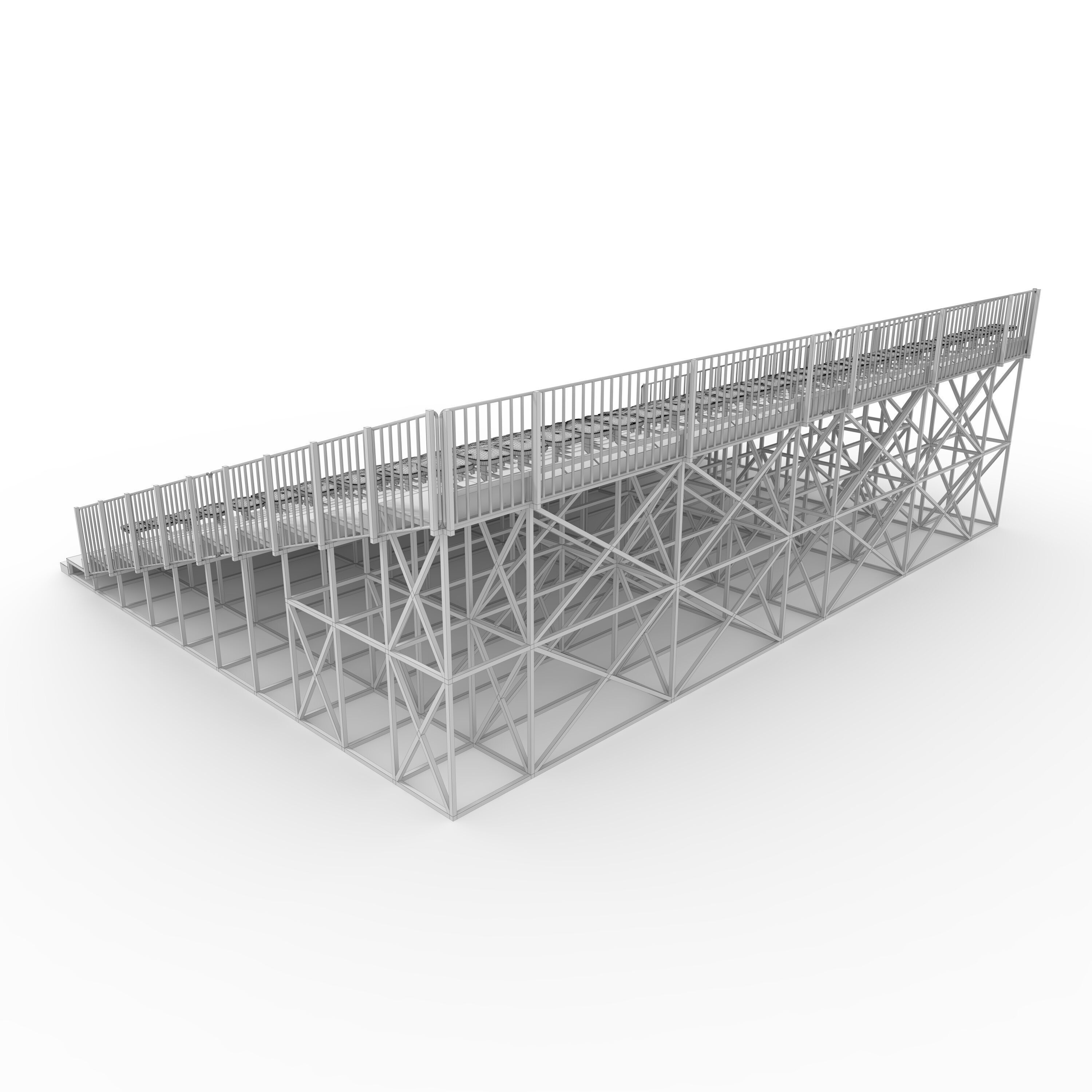 Bleachers 23 3D model_7