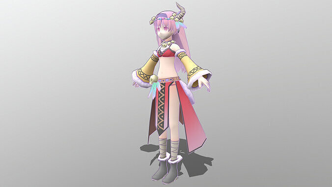 Shaman Low-poly 3D model
