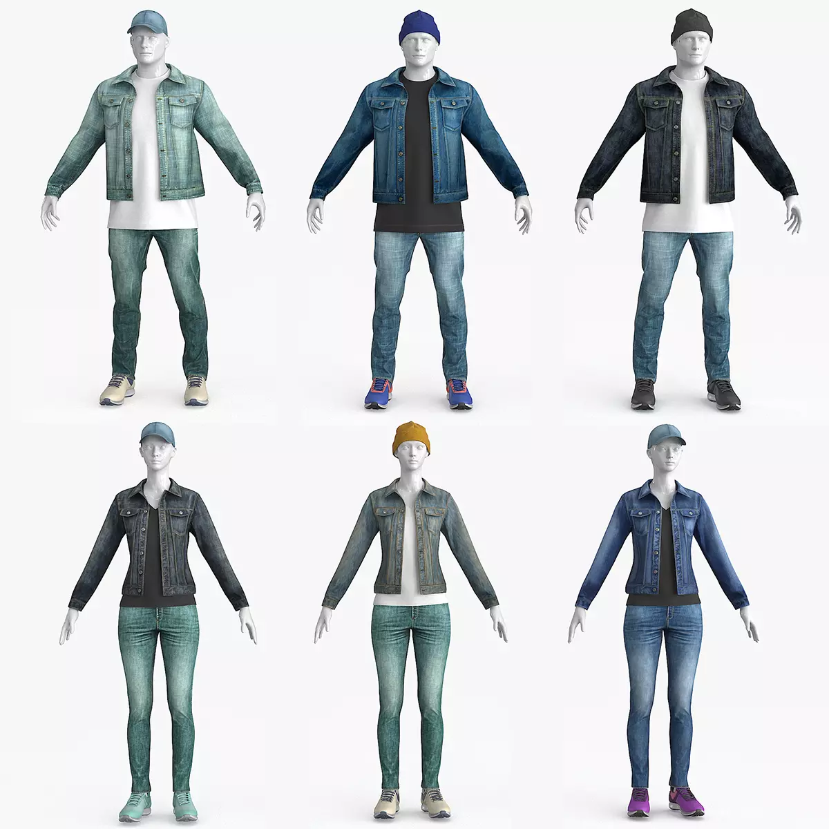 Male Female Denim Collection _0