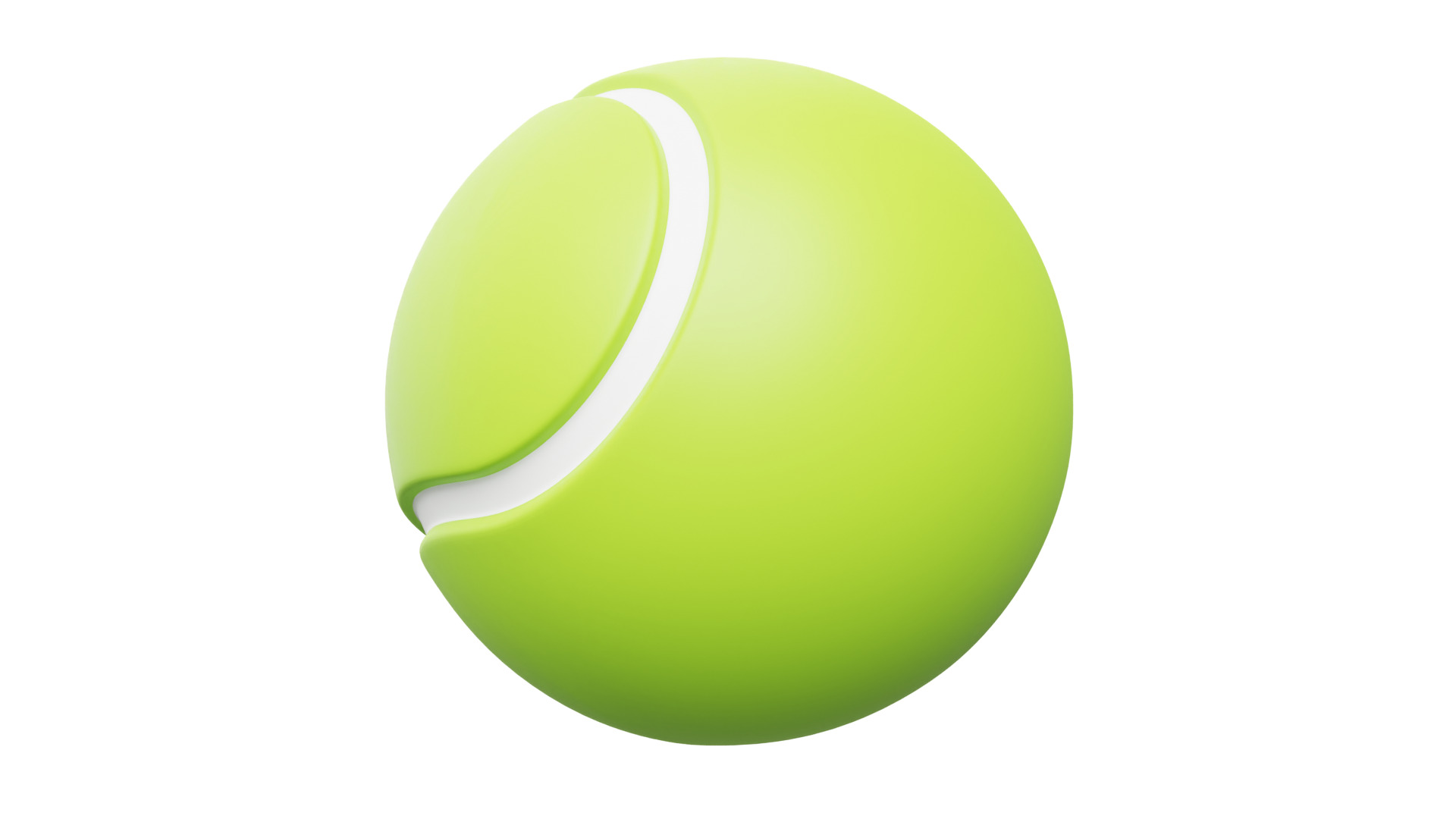 Tennis Ball 3D model_2