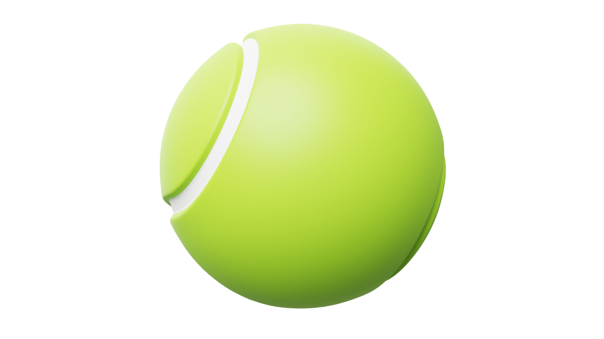 Tennis Ball 3D model_3