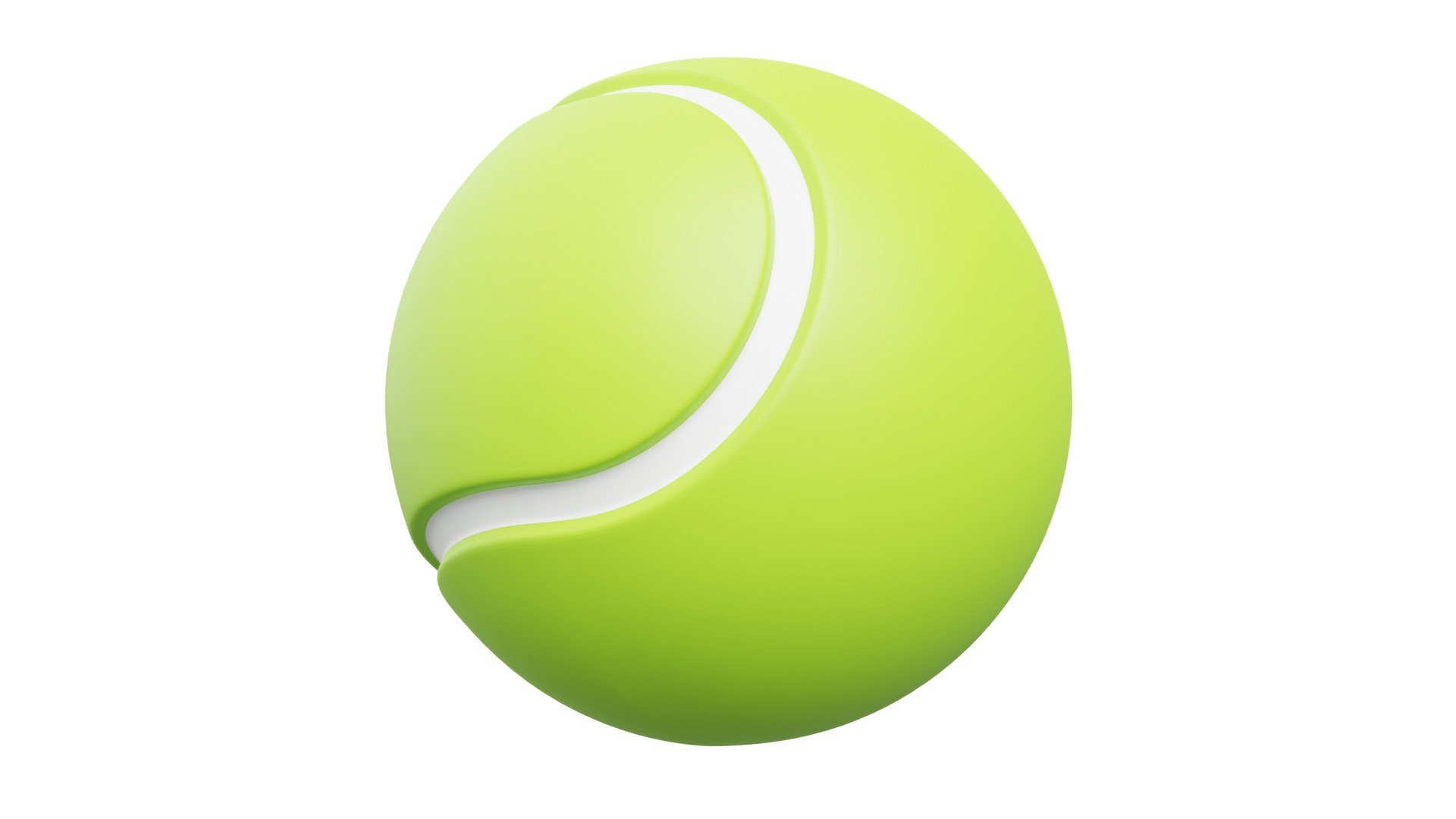 Tennis Ball 3D model_1
