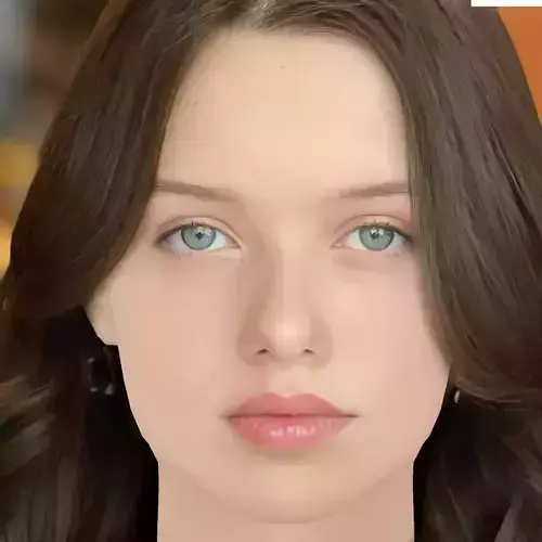 Violet McGraw Head - No Hair - Low poly head for game