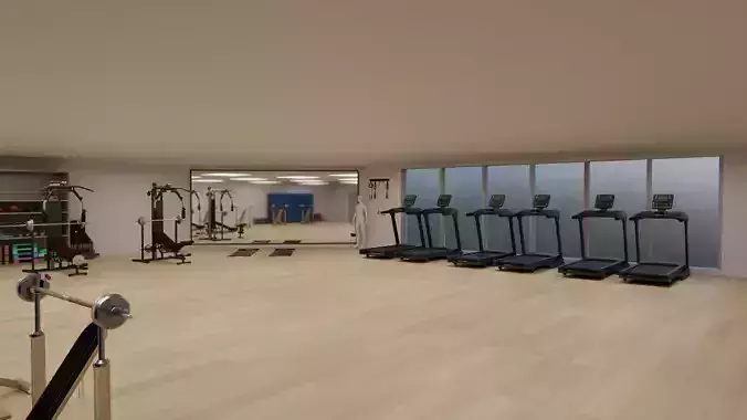 Gym Station 3D Model A Digital Download