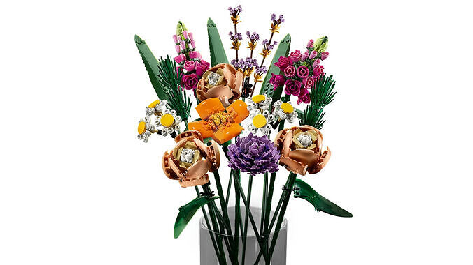 TwindBricks3D - 10280 Flower Bouquet 3D print model