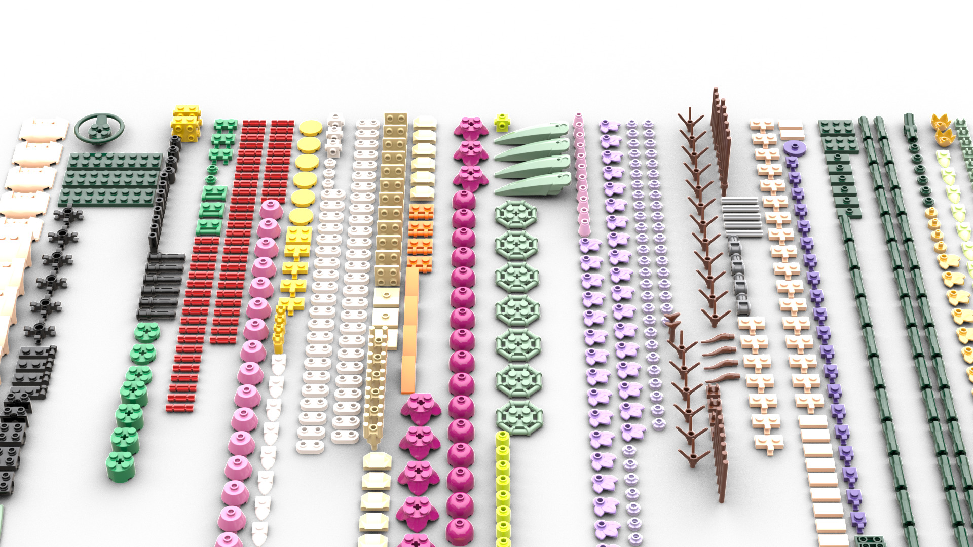 TwindBricks3D - 10280 Flower Bouquet 3D print model_1