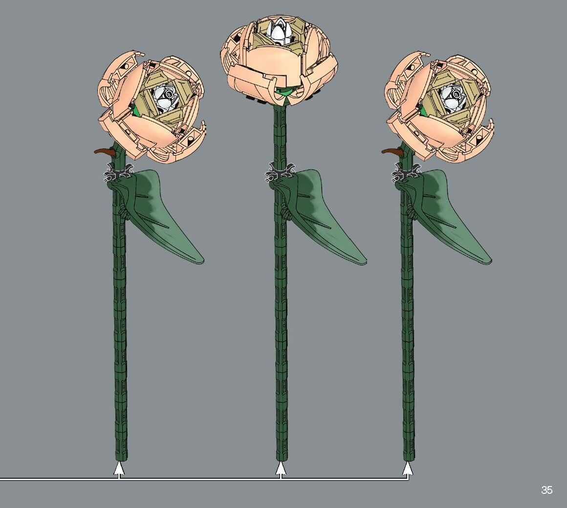 TwindBricks3D - 10280 Flower Bouquet 3D print model_25