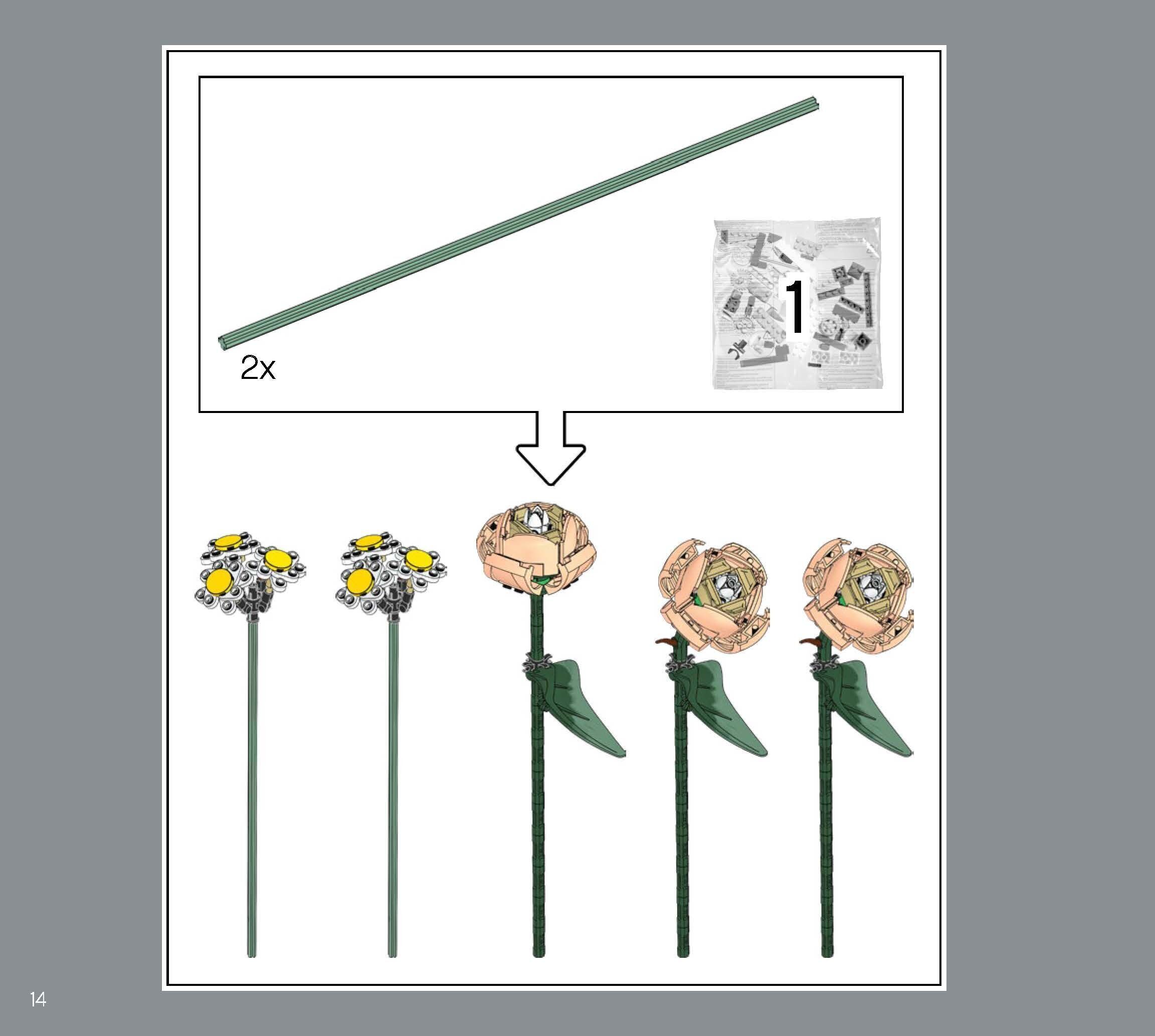 TwindBricks3D - 10280 Flower Bouquet 3D print model_4