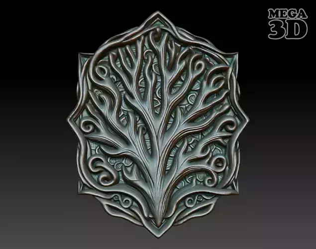 Ocean Celtic basrelief 250211 06 3D print model