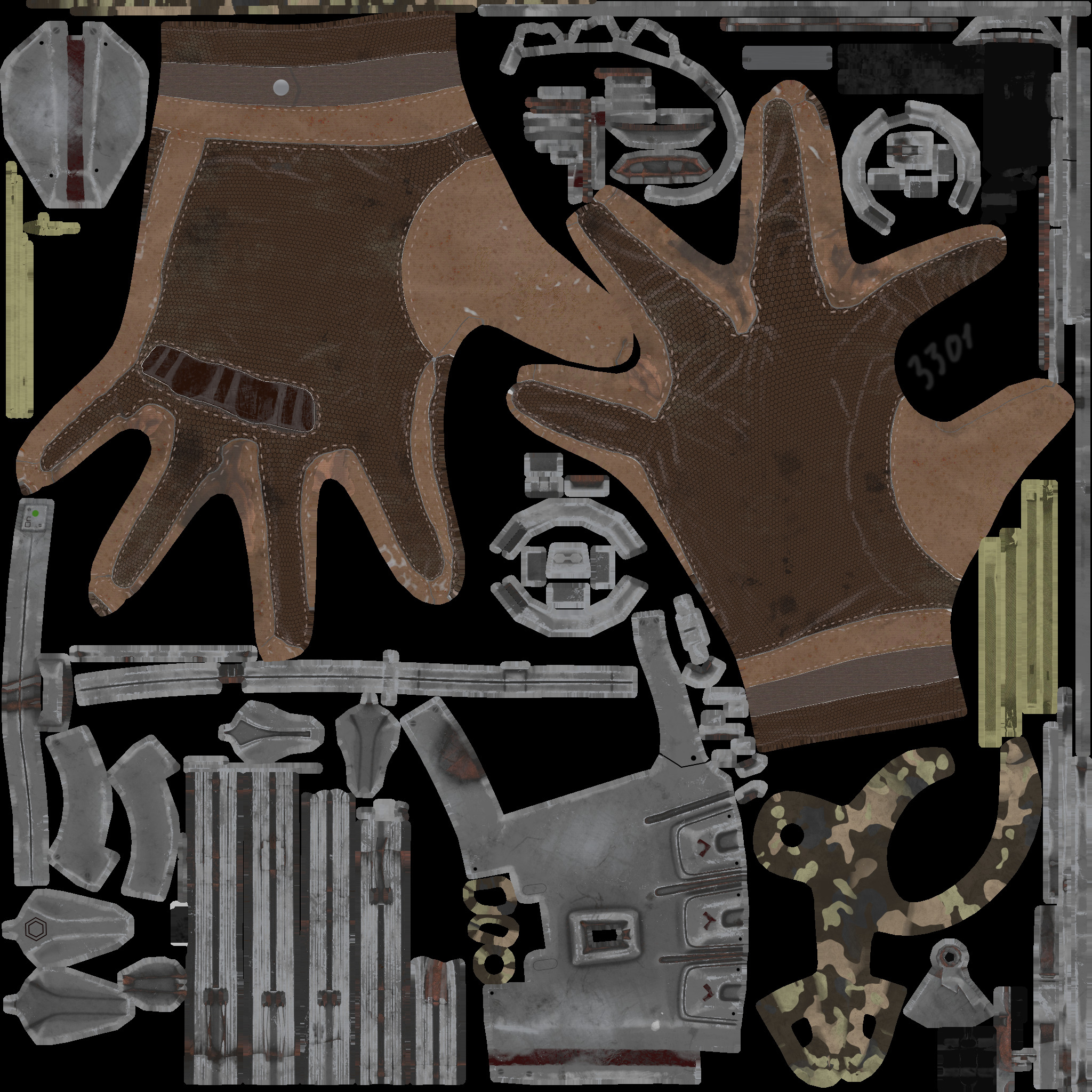 Robotic Gloves 3D model_6