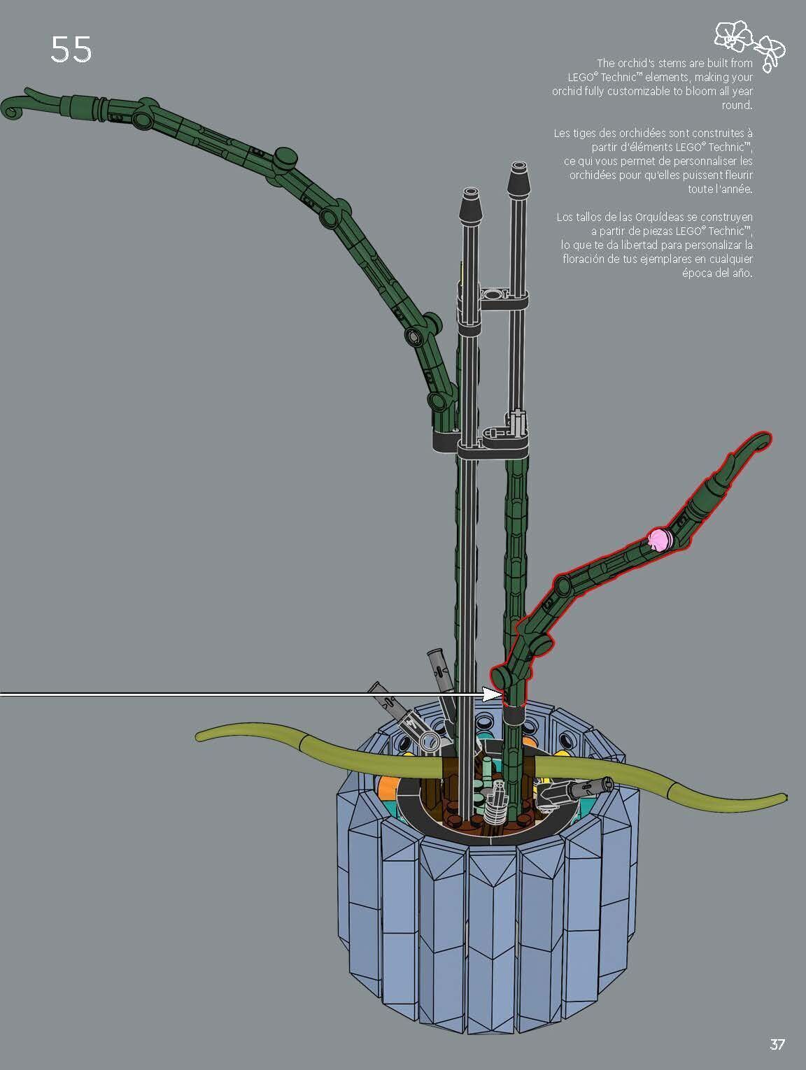TwindBricks3D - 10311 Orchid - Elegant and Lifelike Floral Decor 3D print model_31