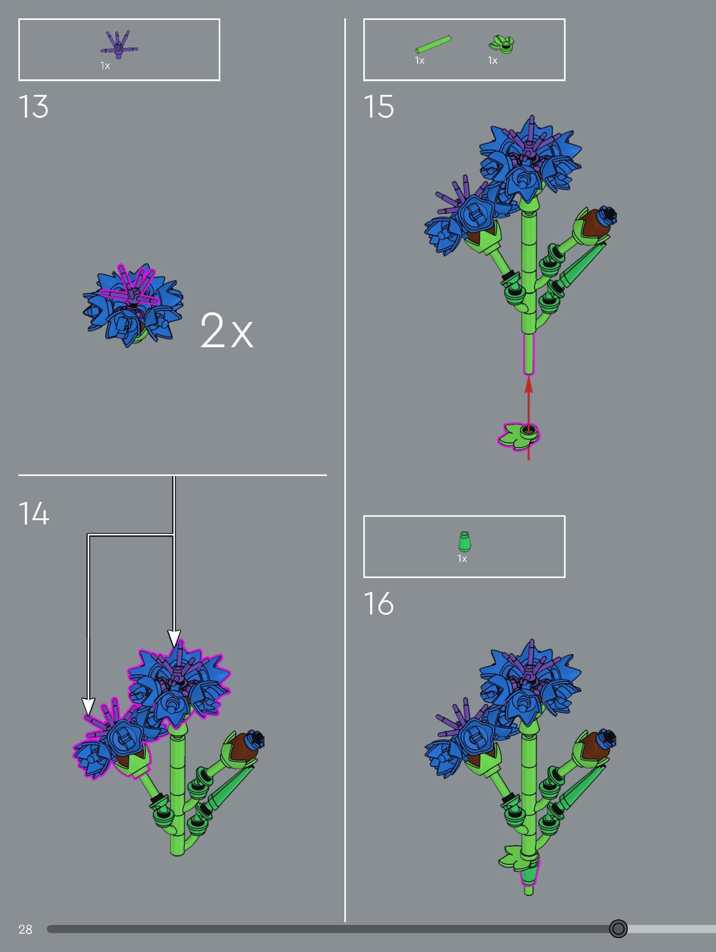 TwindBricks3D - 10313 Wildflower Bouquet 3D print model_26