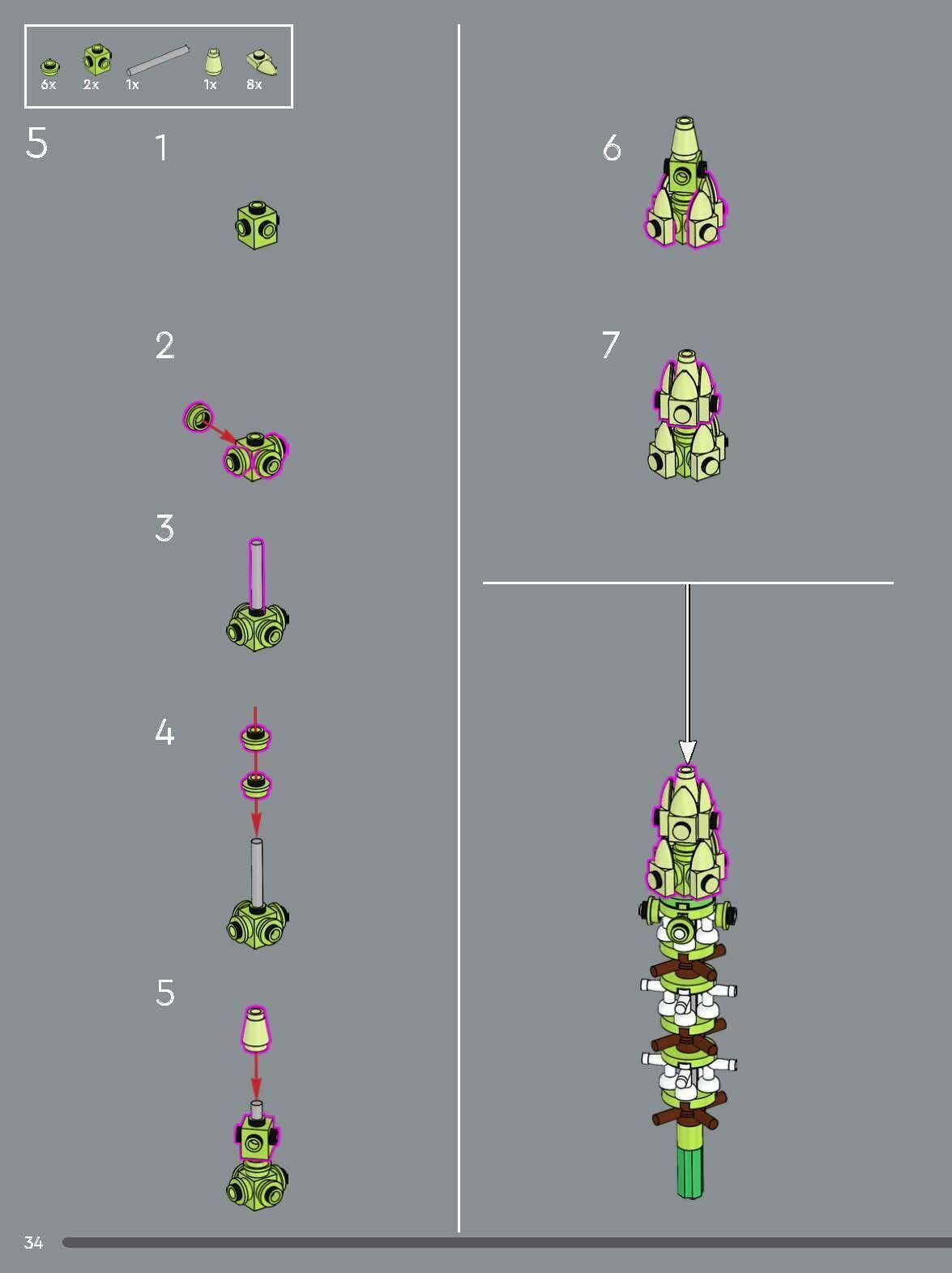 TwindBricks3D - 10313 Wildflower Bouquet 3D print model_12