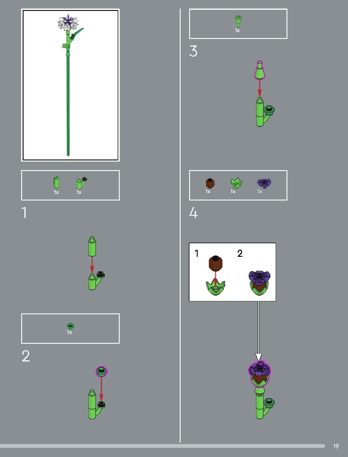 TwindBricks3D - 10313 Wildflower Bouquet 3D print model_20