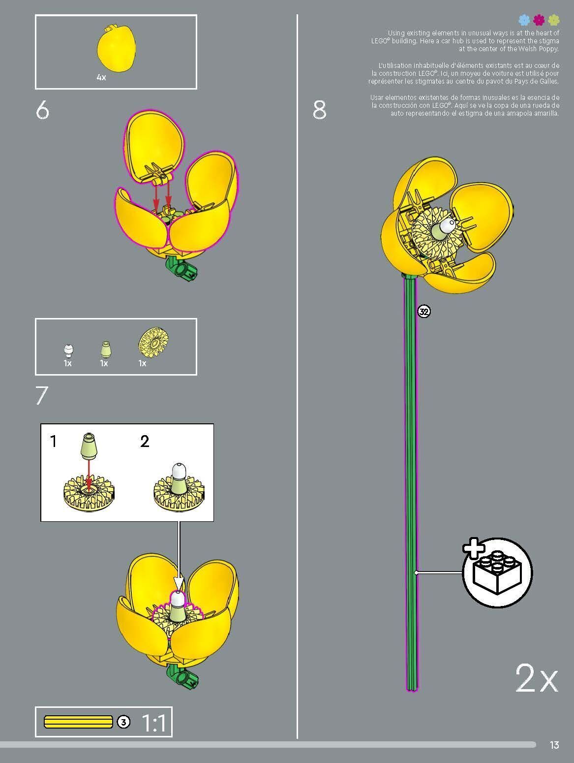 TwindBricks3D - 10313 Wildflower Bouquet 3D print model_4
