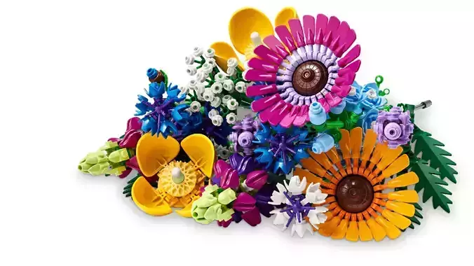 TwindBricks3D - 10313 Wildflower Bouquet 3D print model