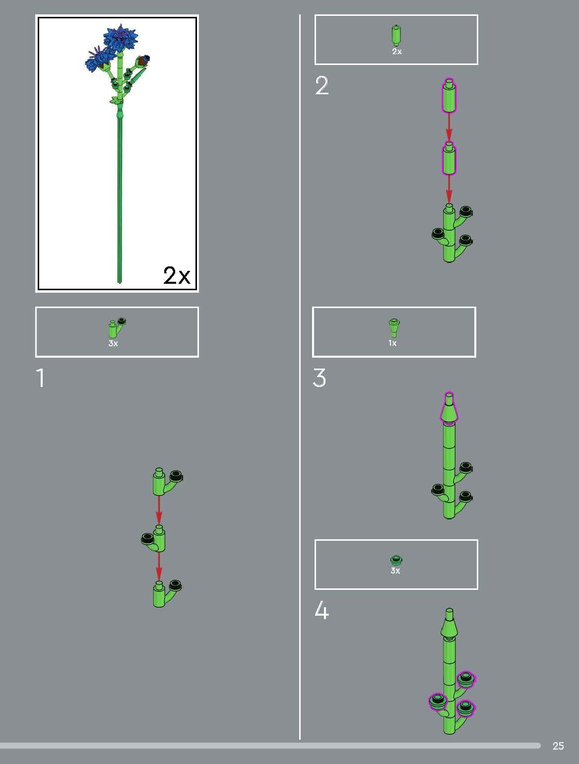TwindBricks3D - 10313 Wildflower Bouquet 3D print model_16