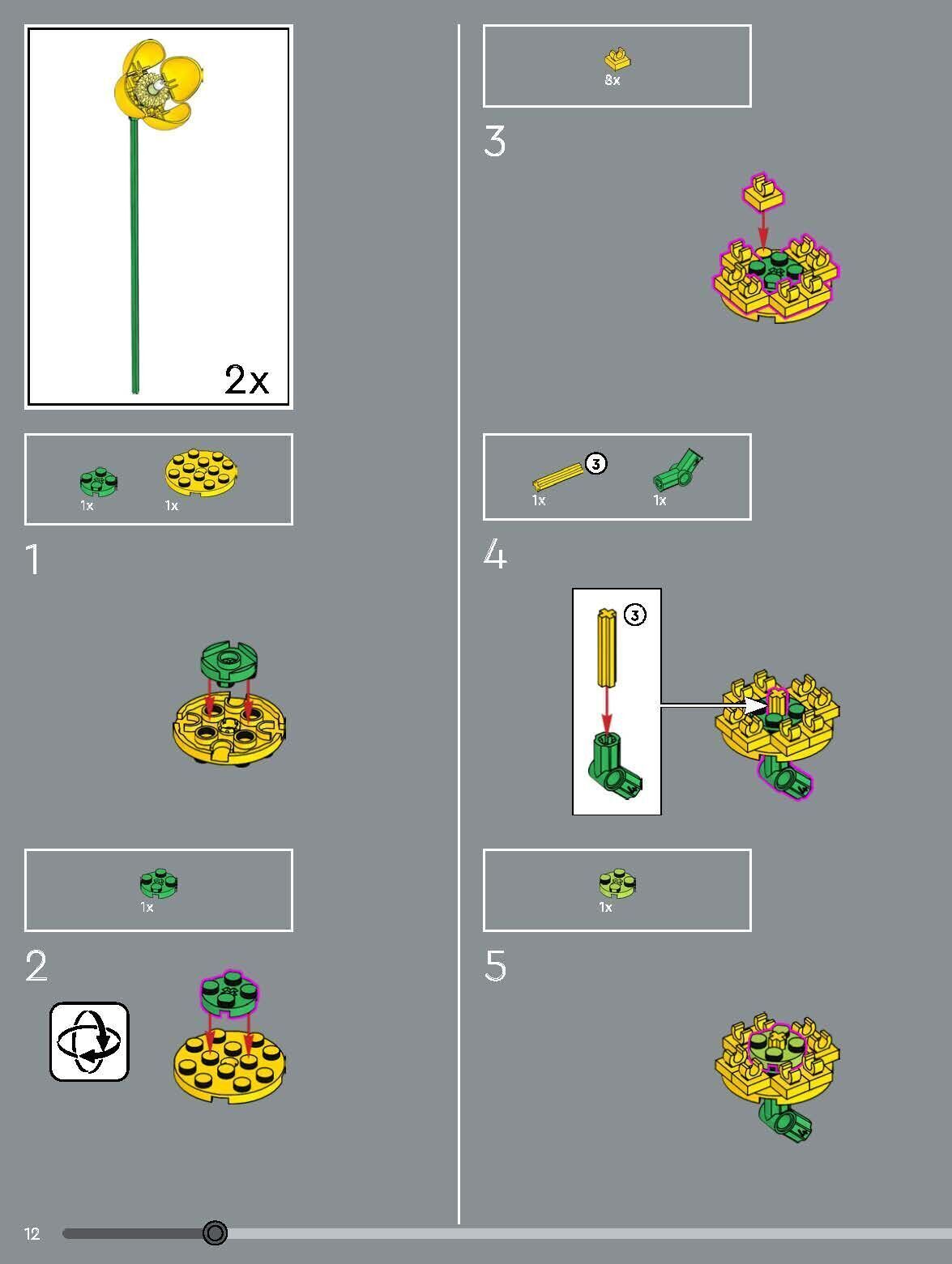 TwindBricks3D - 10313 Wildflower Bouquet 3D print model_6